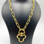 Mickey Mouse 18K Gold Anti Tarnish Link Pendant Chain Necklace Bulk