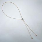 Evil Eye Solitaire CZ 18K Gold Anti Tarnish Sweater Long Necklace Bulk