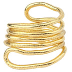 18K Gold Anti Tarnish Long Continue Snake Necklace For Women Bulk