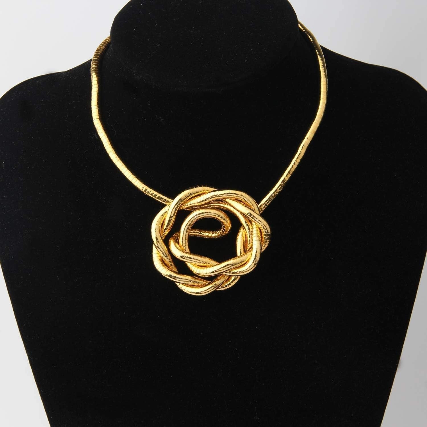 18K Gold Anti Tarnish Long Continue Snake Necklace For Women Bulk