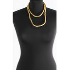 18K Gold Anti Tarnish Long Continue Snake Necklace For Women Bulk