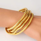18K Gold Anti Tarnish Long Continue Snake Necklace For Women Bulk