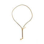 Long Black 18K Gold Anti Tarnish Zip Chain Necklace For Women Bulk