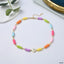 Heart Rainbow Multi 18K Gold Beads Anti Tarnish Beads Necklace Bulk