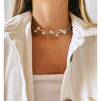 Balls 18K Gold Anti Tarnish Choker Hasli Necklace For Women Bulk