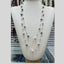 Dual Layer Pearl Multicolour Silver Anti Tarnish Long Necklace Bulk