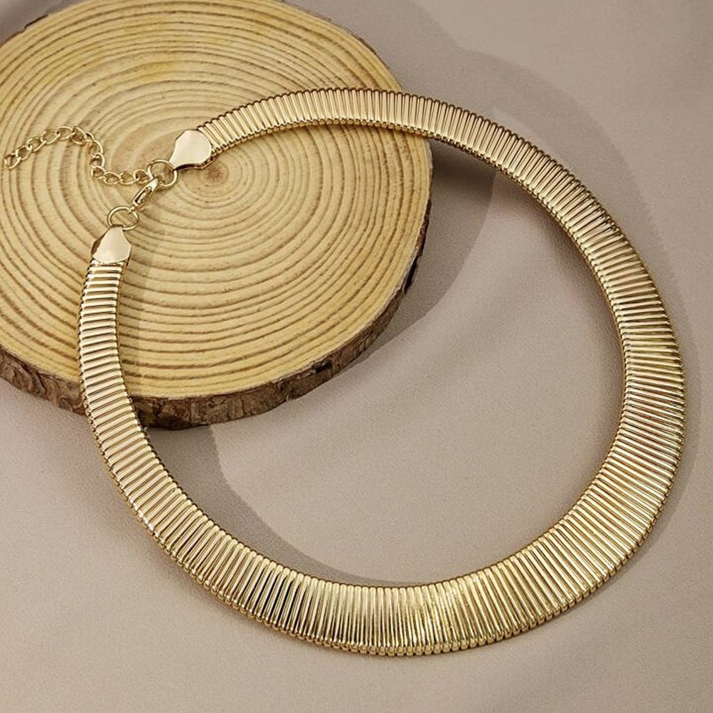 Snake 18K Gold Anti Tarnish Choker Hasli Necklace For Women Bulk