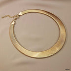 Snake 18K Gold Anti Tarnish Choker Hasli Necklace For Women Bulk