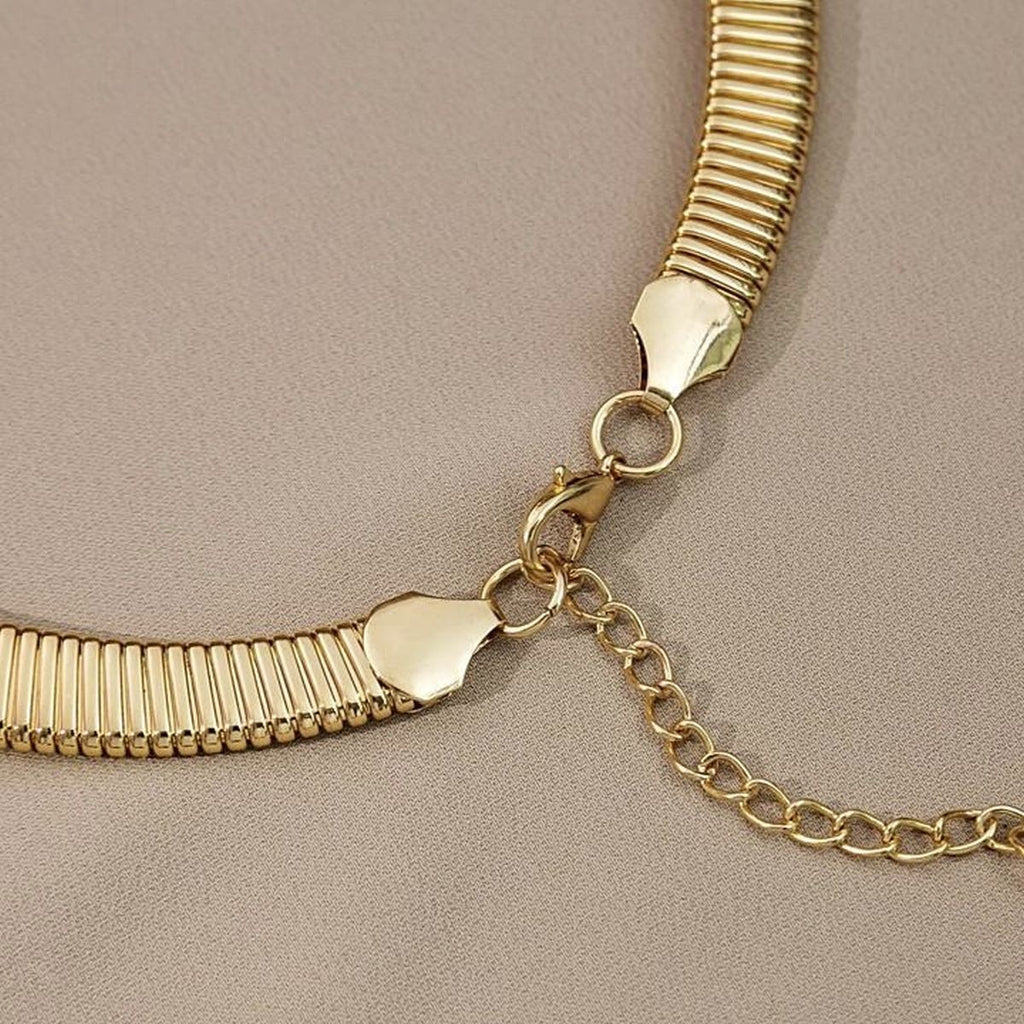 Snake 18K Gold Anti Tarnish Choker Hasli Necklace For Women Bulk