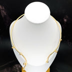 Soiled Question Mark 18K Gold Anti Tarnish Long Hasli Necklace Bulk