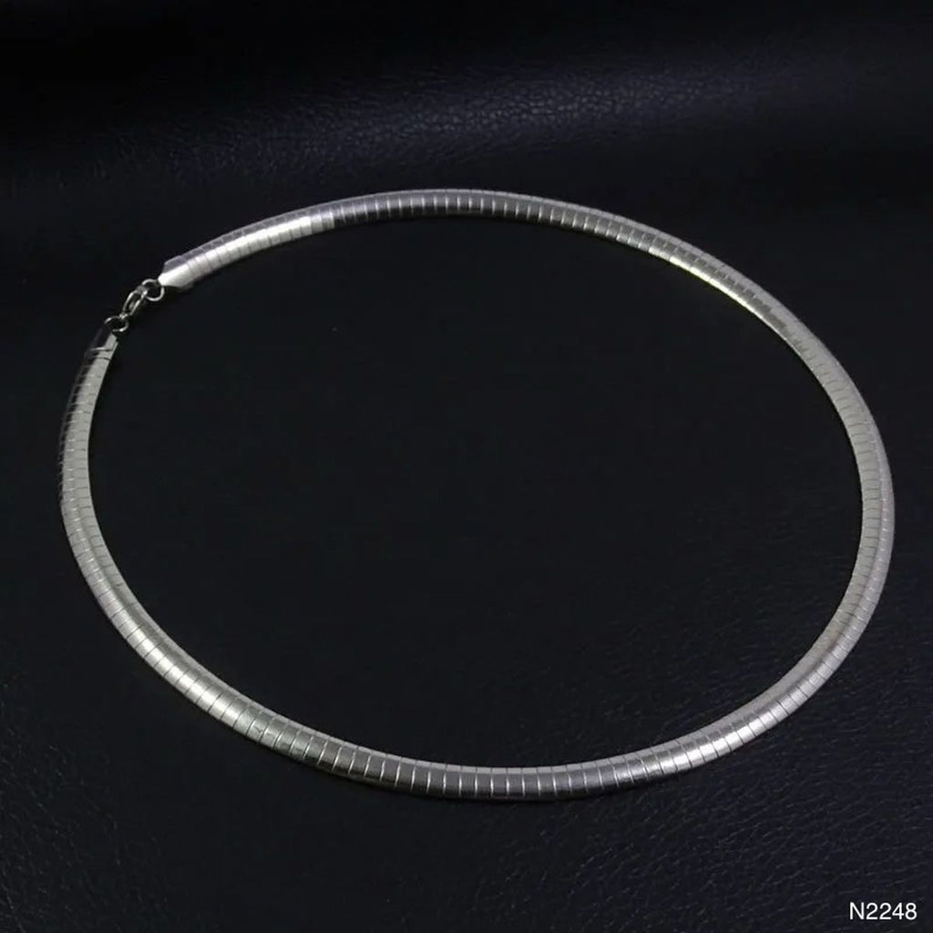Silver Anti Tarnish Snake Choker Hasli Necklace For Women Bulk