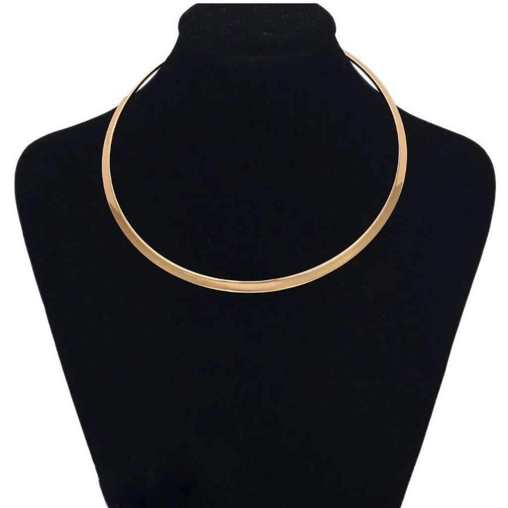 Round Silver Anti Tarnish Collar Hasli Necklace For Women Bulk