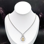 Anchor Silver 18K Gold Stainless Steel Necklace Pendant Chain Men Bulk