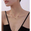 Drop Rainbow Stainless Steel Crystal Multicolour 18K Gold Anti Tarnish Link Chain Necklace For Women