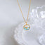 Fish Stainless Steel Green 18K Gold Anti Tarnish Necklace Pendant Chain For Women