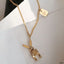 Bunny Rabbit 18K Gold Stainless Steel Anti Tarnish Necklace Women Bulk