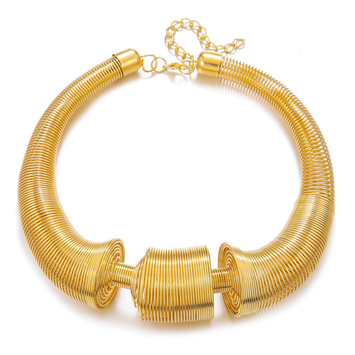 Bold Spring 18K Gold Iron Collar Hasli Statement Necklace Women Bulk