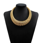 Spring 18K Gold Iron Collar Hasli Statement Necklace For Women Bulk