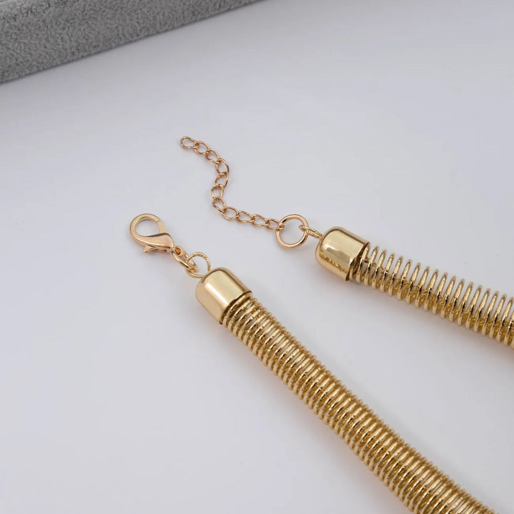 Spring 18K Gold Iron Collar Hasli Statement Necklace For Women Bulk