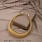 Spring 18K Gold Iron Collar Hasli Statement Necklace For Women Bulk