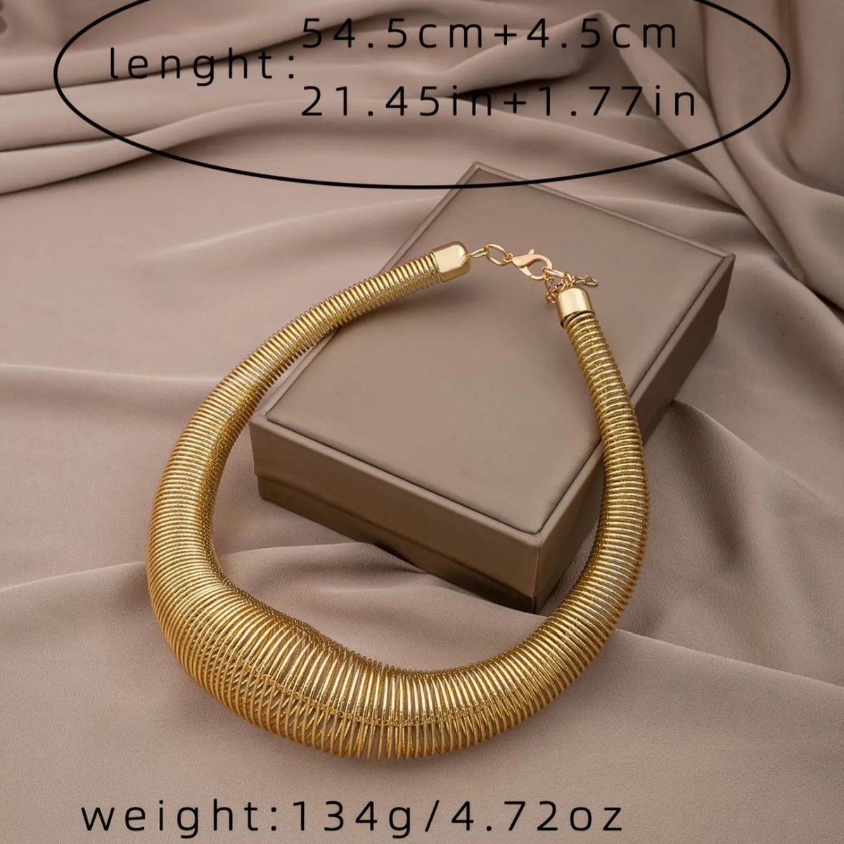 Spring 18K Gold Iron Collar Hasli Statement Necklace For Women Bulk