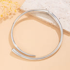 Pointy Silver Anti Tarnish Hasli Choker Necklace For Women Bulk