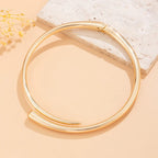 18K Gold Anti Tarnish Collar Hasli Necklace For Women