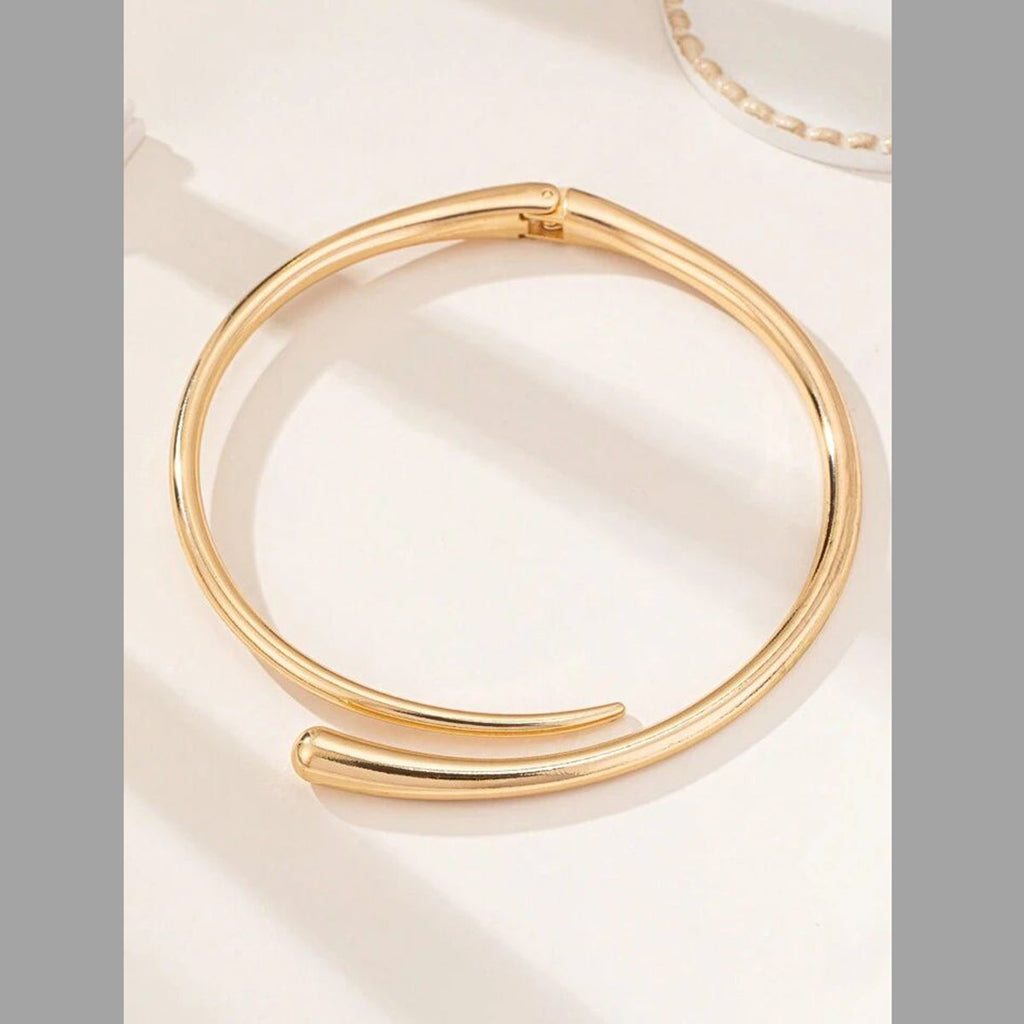 18K Gold Anti Tarnish Collar Hasli Necklace For Women