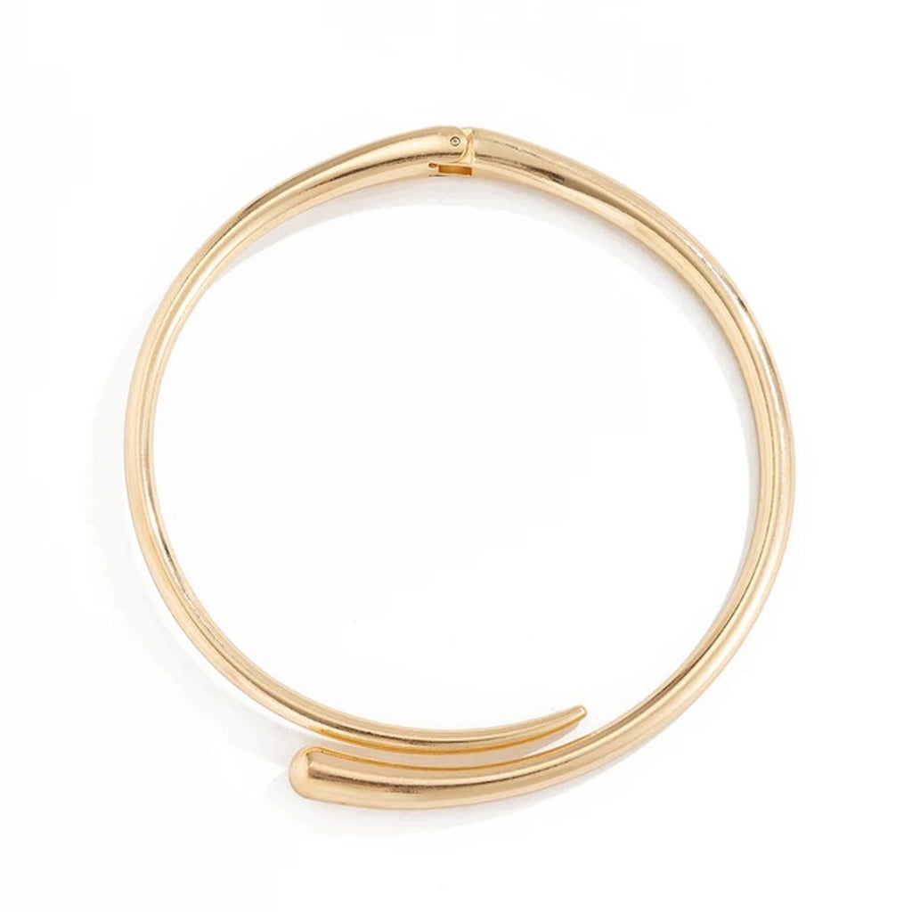 18K Gold Anti Tarnish Collar Hasli Necklace For Women