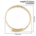 18K Gold Anti Tarnish Collar Hasli Necklace For Women