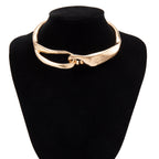 CZ 18K Gold Anti Tarnish Hasli Thick Choker Necklace For Women Bulk
