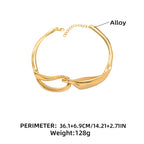 CZ 18K Gold Anti Tarnish Hasli Thick Choker Necklace For Women Bulk