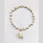 Conch Shell Pearl White 18K Gold Anti Tarnish Necklace For Women Bulk