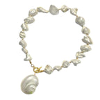 Conch Shell Pearl White 18K Gold Anti Tarnish Necklace For Women Bulk