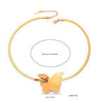 Two Tone Star 18K Gold Silver Stainless Steel Anti Tarnish Snake Chain Necklace For Women