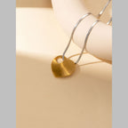 Two Tone Star 18K Gold Silver Stainless Steel Anti Tarnish Snake Chain Necklace For Women