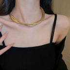 Twisted Snake 18K Gold Anti Tarnish Necklace For Women Bulk