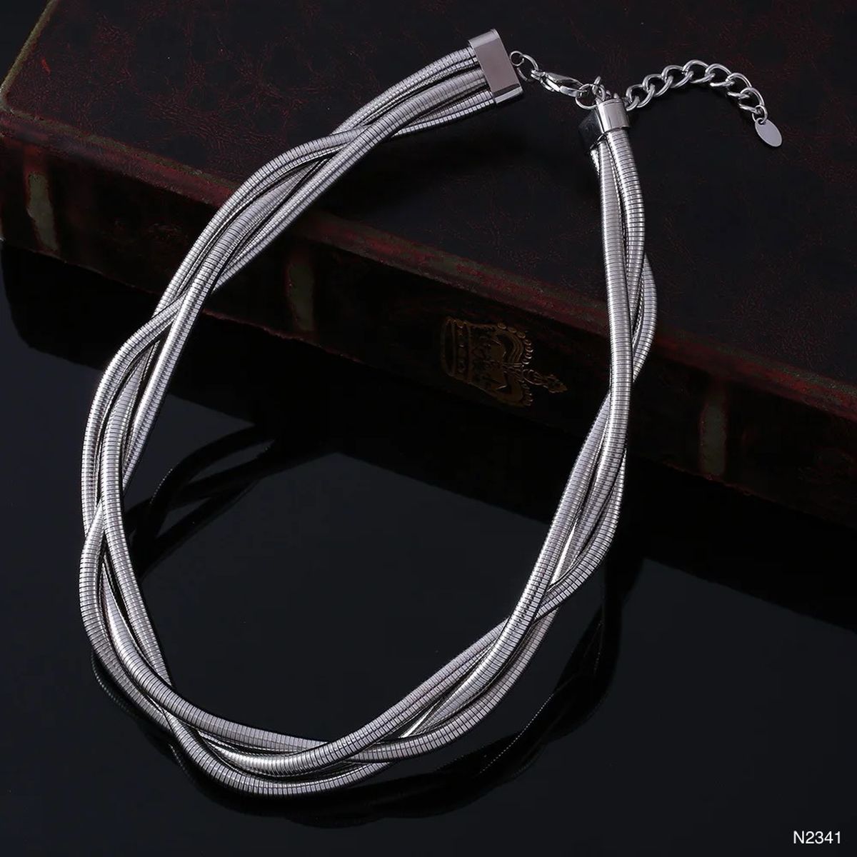 Triple Layer Snake Silver Anti Tarnish Necklace For Women Bulk