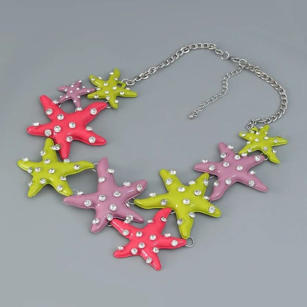 Big Star CZ Enamel Pink Multicolour Silver Dangler Earring Bulk