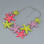 Big Star CZ Enamel Pink Multicolour Silver Dangler Earring Bulk