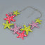 Big Star CZ Enamel Pink Multicolour Silver Dangler Earring Bulk
