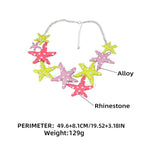 Big Star CZ Enamel Pink Multicolour Silver Dangler Earring Bulk
