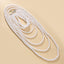Multilayer Pearl White 18K Gold Anti Tarnish Long Necklace Women Bulk