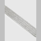 Studded Rhinestone Silver Anti Tarnish Necklace For Women Bulk