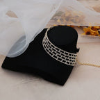 Solitaire Wall View Rhinestone Silver Anti Tarnish Necklace Women Bulk