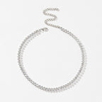 Marquise Silver Cubic Zirconia Chain Necklace For Women Bulk