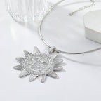Star Sun Face 18K Gold Hasli Collar Necklace For Women Bulk