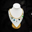 Heart Charm Enamel CZ Multi Gold Anti Tarnish Chain Necklace Bulk