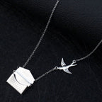 Bird Envelop 18K Gold Anti Tarnish Necklace Pendant Chain Women Bulk