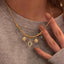 Sun Tree 18K Gold Gemstone Anti Tarnish Snake Chain Necklace Bulk